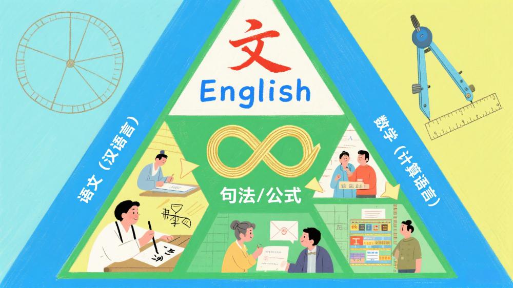 主三科的语言共性：输入、转换与输出